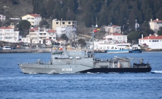 Romanya ve Almanya askeri gemileri Çanakkale Boğazı'ndan geçti