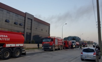 Bursa'da tekstil fabrikasında çıkan yangın söndürüldü