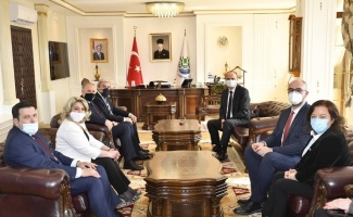 KDTP Genel Başkanı Damka, Edirne Valisi Canalp'i ziyaret etti