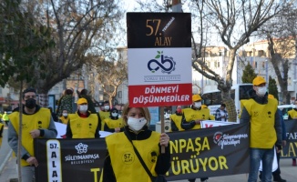 57'nci ve 27'nci Alay gönülleri Edirne'den Çanakkale'ye yola çıktı