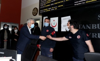 AK Parti İstanbul İl Başkanı Kabaktepe, 112 Komuta Kontrol Merkezini ziyaret etti: