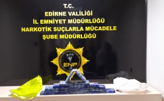 Edirne'de bir otomobilde 10 kilo 400 gram eroin ele geçirildi