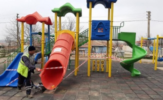 Lalapaşa'da oyun parkı ve spor alanları geçici olarak kapatıldı