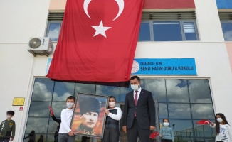 Atatürk'ün Ezine'ye gelişinin 87. yıl dönümü törenle kutlandı