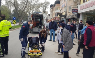 Bursa'da otomobille motosikletin çarpıştığı kazada, 1 kişi yaralandı