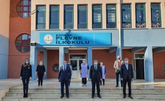 Edirne'deki okullarda Kovid-19 denetimi