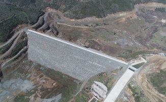 İnşaatı devam Gemlik'teki Büyükkumla Barajı'nda 2021 yılı sonunda su tutulmaya başlanacak