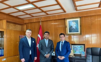 Sri Lanka Cumhuriyeti Ankara Büyükelçisi Hassen'den, Trakya Tarımsal Araştırma Enstitüsü Müdürü Tülek'e ziyaret