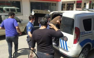 Edirne'de hırsızlık yaptığı otelin işletmecisi tarafından yakalanan şüpheli polise teslim edildi