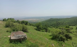 Edirne'de Meriç Nehri'nin merkezde kalan kısmı ile Çandır köyü 