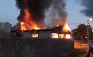 İznik'te kullanılmayan zeytinyağı fabrikasında çıkan yangın söndürüldü