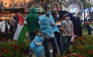 Sakarya, Düzce, Karabük ve Kocaeli'de İsrail'in Mescid-i Aksa'ya saldırıları protesto edildi