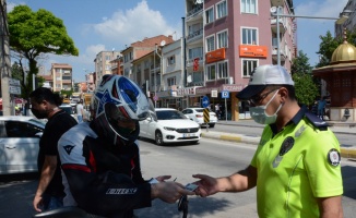 Balıkesir’de polis ekipleri motosiklet denetimi yaptı
