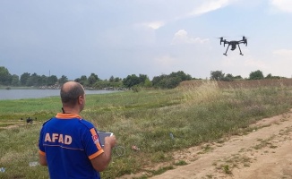 Edirne'de AFAD ve İtfaiye personeli drone eğitimi aldı