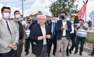Vatan Partisi Genel Başkanı Perinçek, Tekirdağ'da grevdeki işçileri ziyaret etti