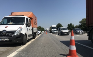 Anadolu Otoyolu'nda 2 yolcu otobüsü çarpıştı: 4 yaralı