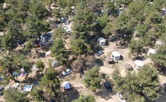 Kurban Bayramı tatilinde Edirne'deki çadır kamplara yoğun ilgi