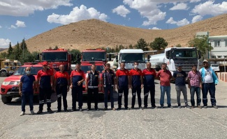 Mardin Büyükşehir’den yangın söndürme çalışmalarına tam destek