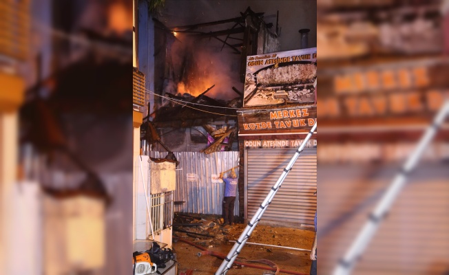 Bursa'da metruk binada çıkan yangın söndürüldü