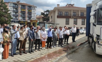 Bursa’da orman yangınlarından etkilenen vatandaşlar için toplanan yardım malzemeleri Manavgat’a gönderildi