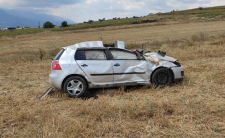 Bursa'da otomobil devrildi: 1 ölü, 1 yaralı