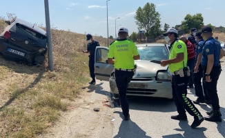Edirne'de otomobiller çarpıştı: 1 yaralı