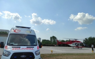 Helikopter ambulans 46 yaşındaki hasta için havalandı
