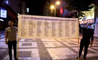 Marmara Depremi’nde hayatını kaybedenler Avcılar ve Kadıköy’de anıldı