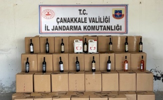 Çanakkale'de usule aykırı satışı yapılan şaraplara el konuldu