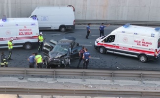 Gebze'de 6 aracın karıştığı zincirleme trafik kazasında 1 kişi yaralandı
