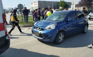 İnegöl'de trafik kazasında 2 kişi yaralandı