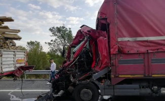 Kırklareli'nde tıra çarpan kamyon sürücüsü öldü