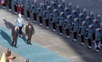 Kongo Cumhurbaşkanına resmi karşılama