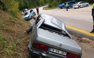 Sakarya ve Karabük'teki trafik kazalarında 5 kişi yaralandı