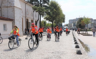 Sakarya'da Ahilik Haftası kapsamında bisiklet turu düzenlendi