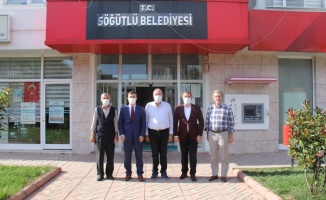 Söğütlü Kaymakamı Gün'den Belediye Başkanı Özten'e ziyaret