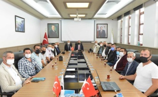 Süleymanpaşa Belediye Başkanı Yüksel, taşımacılık yapan kooperatif temsilcileri ile bir araya geldi