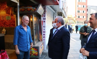 TBMM Başkanı Şentop Tekirdağ'da esnaf ziyareti yaptı