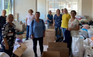 Tekirdağ'da CHP'li kadınlar yardımları afet bölgelerine gönderdi