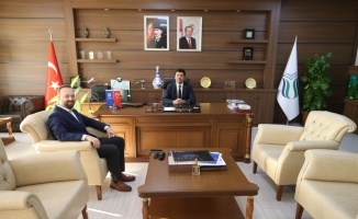 AA Sakarya Bölge Müdürü Velioğlu'ndan SUBÜ Rektörü Sarıbıyık'a ziyaret