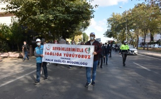 Çorlu'da Dünya Yürüyüş Günü etkinliği düzenlendi