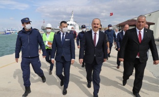 Edirne'de Enez Deniz Gümrük Kapısı liman inşaatı sürüyor