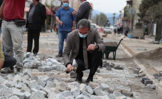 İzmir'de Urla yol yapımı devam ediyor 