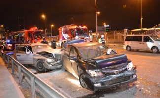 Kağıthane'de meydana gelen trafik kazasında 2 kişi yaralandı