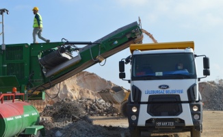 Kırklareli'nde inşaat ve yıkıntı atıkları geri dönüşümle altyapıda kullanılıyor