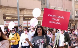 Mardin'de meme kanserine farkındalık yürüyüşü