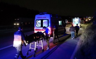 Anadolu Otoyolu'ndaki trafik kazasında 5 işçi yaralandı