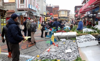 Edirne'de kilogramı 5 liradan satılan hamsi vatandaşlardan ilgi görüyor