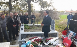 Edirne'de merhum milletvekili Bircan kabri başında anıldı