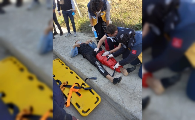 Taraklı'da cip ile çarpışan motosikletin sürücüsü yaralandı